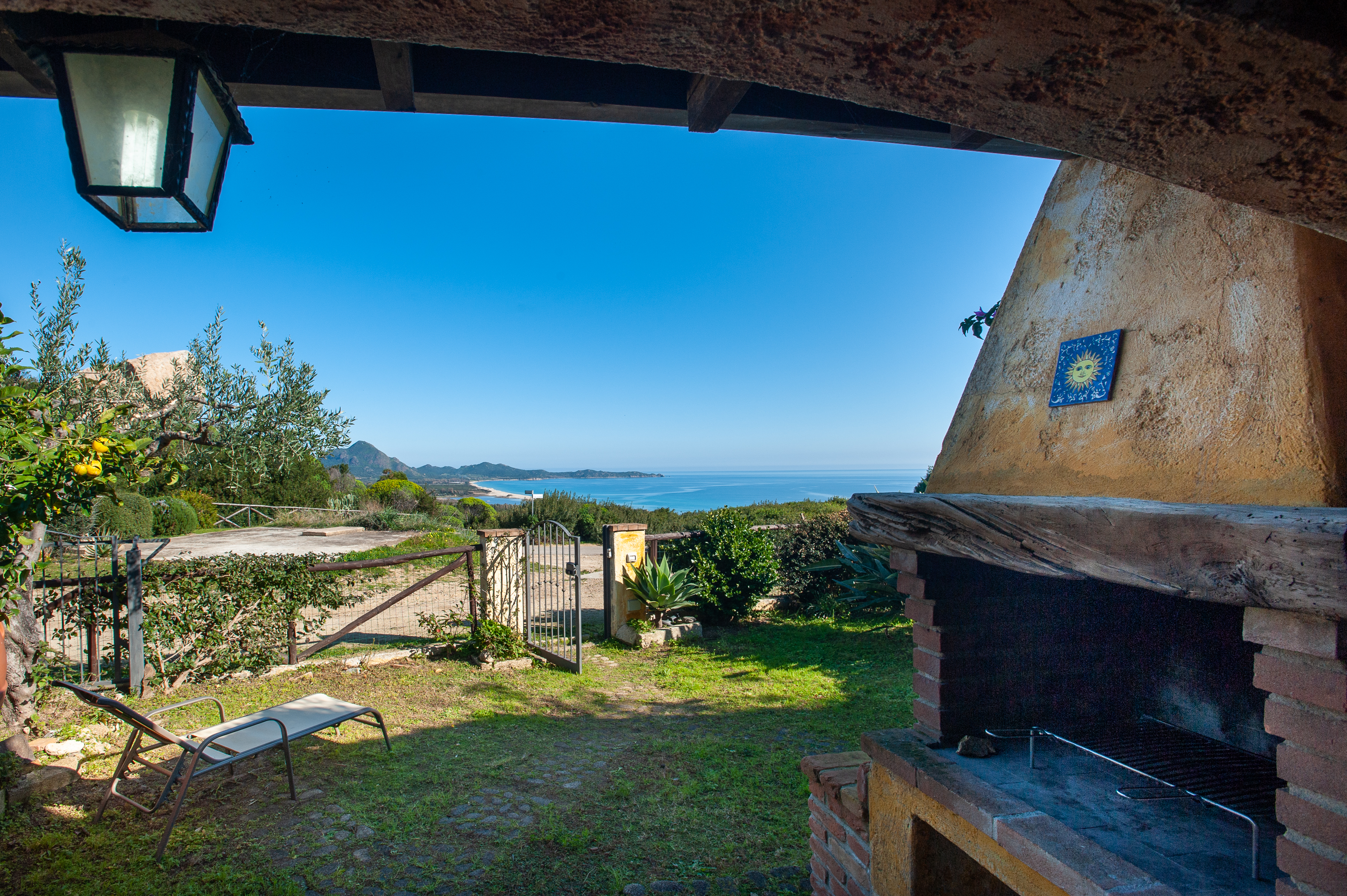 Vista sulla baia e sulla spiaggia di Costa Rei da Villa Alea